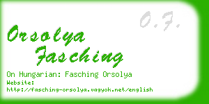 orsolya fasching business card
